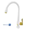 Shibeh Sink Faucet Model YAS White Golden