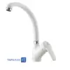 Shibeh Sink Faucet Model MAHTAB White Chrome