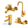 Shibeh Set Faucets Model PANIZ Golden