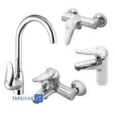 Shibeh Set Faucets Model AFTAB Chrome