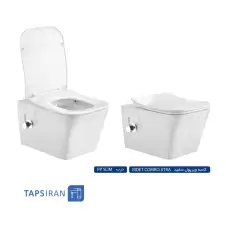 IRAN Flush Tank Bowl WHIRLPOOL White with Door p.p slim