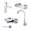 Owj Set Faucets Model STEEL ENZO Matte