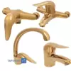 SMPO Set Faucets Model YAS Golden Shiny