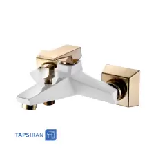 Owj Bath Faucet Model FANTOM White Golden