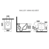 توالت وال هنگ ادویت Idevit  مدل هالی Halley  ترکیه ای