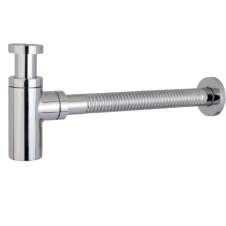 سیفون روشویی استیل با لوله آکاردئونی