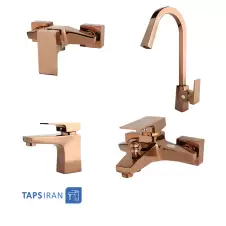 Rassan Set Faucets Model ELENA ROSE GOLD