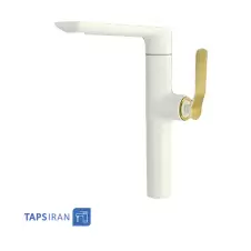 Rassan Sink Faucet Model VIYOLET White Golden