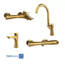 Rassan Set Faucets Model ATIS Matte Gold