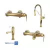 Rassan Set Faucets Model ALPS Golden