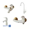 Rassan Set Faucets Model OKTAV White