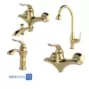 Rassan Set Faucets Model PRIMO Golden
