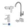 Shouder Set Faucets Model LION Chrome Matte