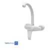 Shouder Wall Type Sink Faucet Model LORD White Chrome