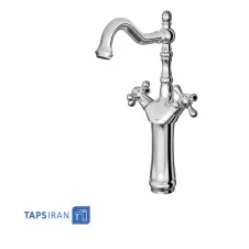 Shouder Long Base Basin Faucet Model BAROQUE PLUS Chrome