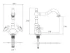 Shouder Basin Faucet Model BAROQUE PLUS Golden
