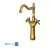 Shouder Long Base Basin Faucet Model BAROQUE PLUS Golden Matte 