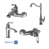 Shouder Set Faucets Model LUCA Chrome Matte