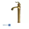 Shouder Long Base Basin Faucet Model LUCA Golden