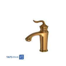 Shouder Basin Faucet Model LUCA Golden Matte 
