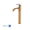 Shouder Long Base Basin Faucet Model LUCA Golden Matte 