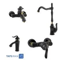 Shouder Set Faucets Model LUCA Golden Black 