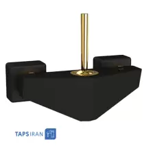 Shouder Toilet Faucet Model TIFFANY Golden Black 