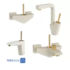 Shouder Set Faucets Model TIFFANY MILKY Golden