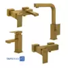 Shouder Set Faucets Model Europe Golden Matte 