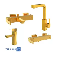 ست شیرآلات شودر مدل ایمپرو طلایی
