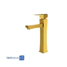 Shouder Long Base Basin Faucet Model IMPRO Golden