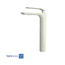 Rassan Long Base Basin Faucet Model VIYOLET White Golden